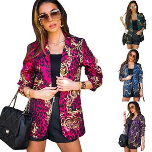 suit small jacket Long lapel women clothing sleeved