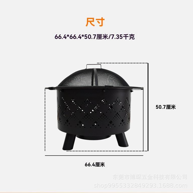 户外暖炉取暖炉木炭火盆火炉烧烤炉野外野炊野营煮茶烧烤架供应