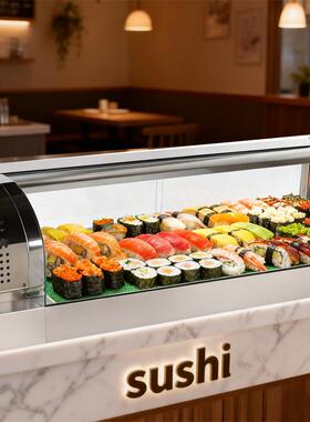 sushibarcabinet寿司柜桌上冷藏柜单层保鲜柜双层寿司刺身冷藏