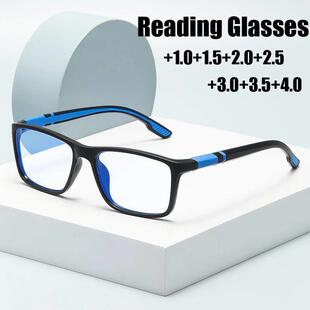 Vintage Square Frame Anti Blue Light Reading Glasses for Wom
