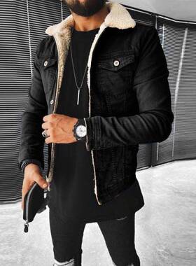D 59895 Men's Thickened Denim Jacket 加厚牛仔外套