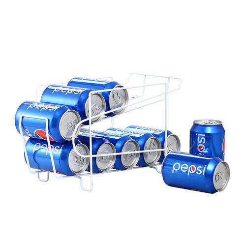创意可乐架 双层啤酒易拉收纳架 冰箱多层置物架铁艺 厂家