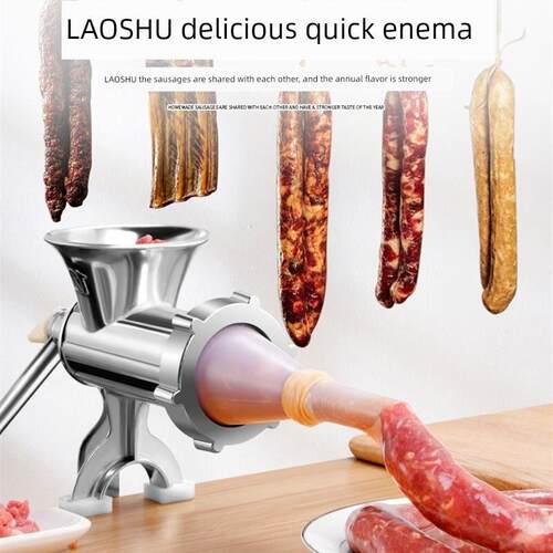 Manual Meat Grinder Noodle Stainless Steel Mincer 手动绞肉机