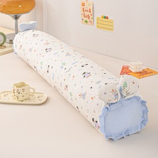 可拆洗全棉侧双纱层长抱枕女生睡腿长条靠夹枕枕头大学生宿1111舍