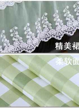 布防水ZAW桌防油子长方形餐桌套简约格桌全包茶几布布艺防尘免洗