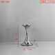 银色酒店高级家居吧台 饰品餐厅感金属装 客厅轻欧式 摆件烛台软奢装