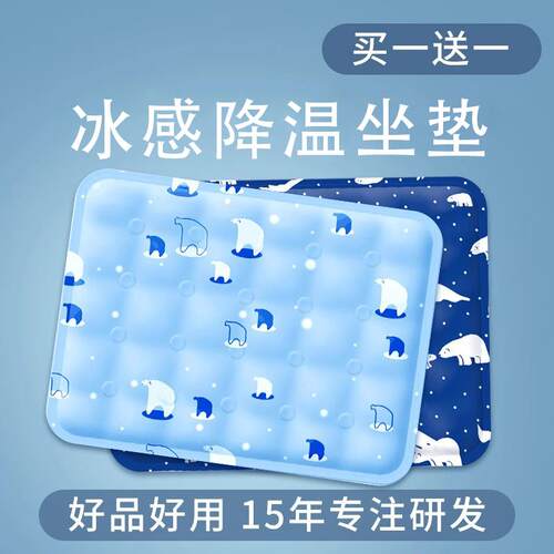 夏季冰垫坐垫凉垫汽车水垫降温宠物冰凉垫子免注水凝胶学生水床垫