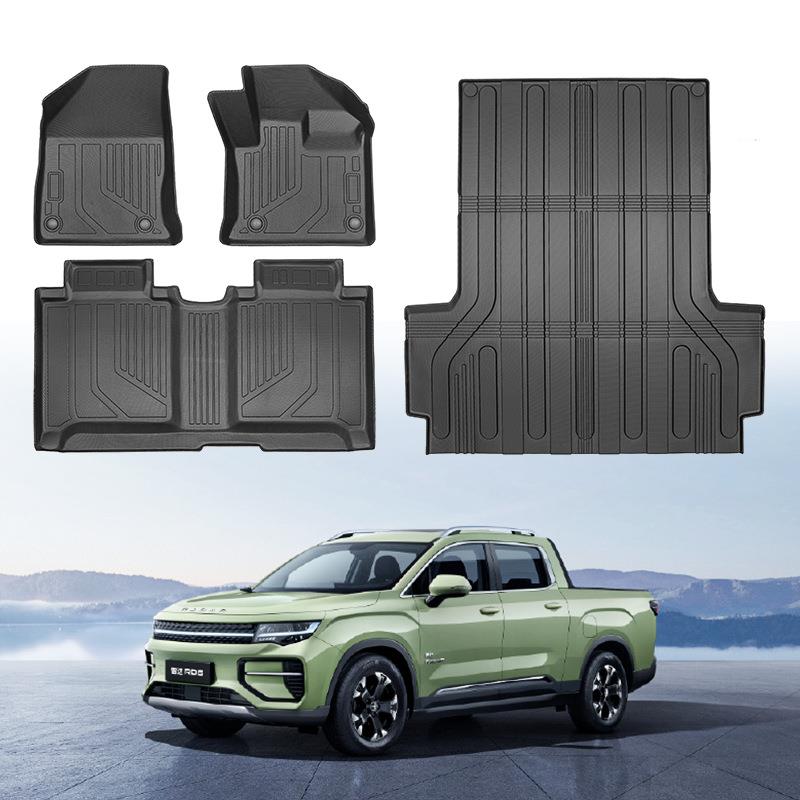 适用于2025年吉利雷达RD6全TPE右舵脚垫后斗垫XPE尾箱垫防水耐磨