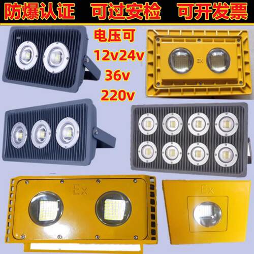 LED防爆灯200W500W隧道灯工地低压36V24伏投光灯仓库工厂房照明灯