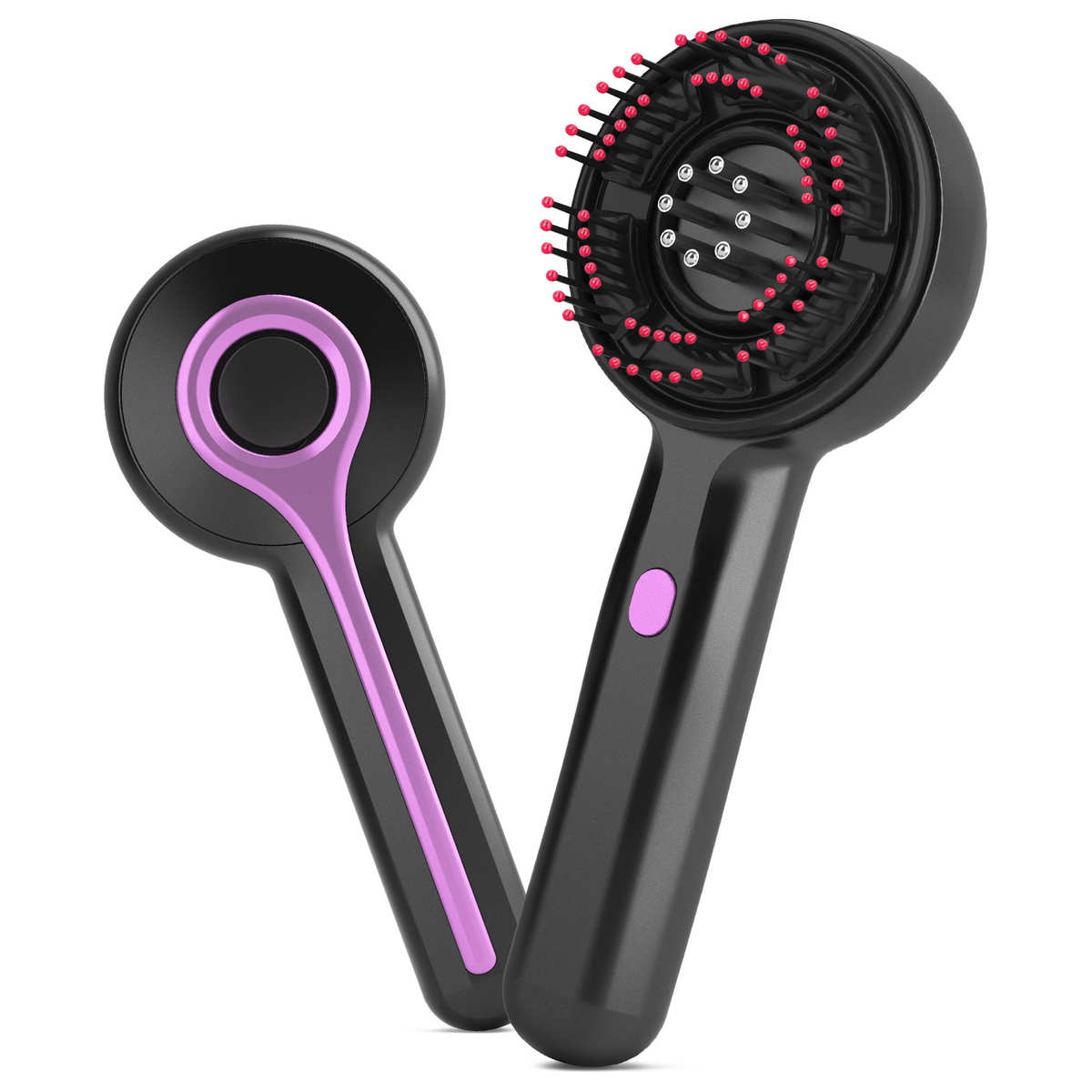 新品多功能电动头皮头部按摩梳红光密发防脱头皮导液美发梳