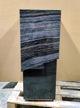 新中式大理石雕塑台摆件底座别墅玄关落地装饰工艺品摆台基座定制