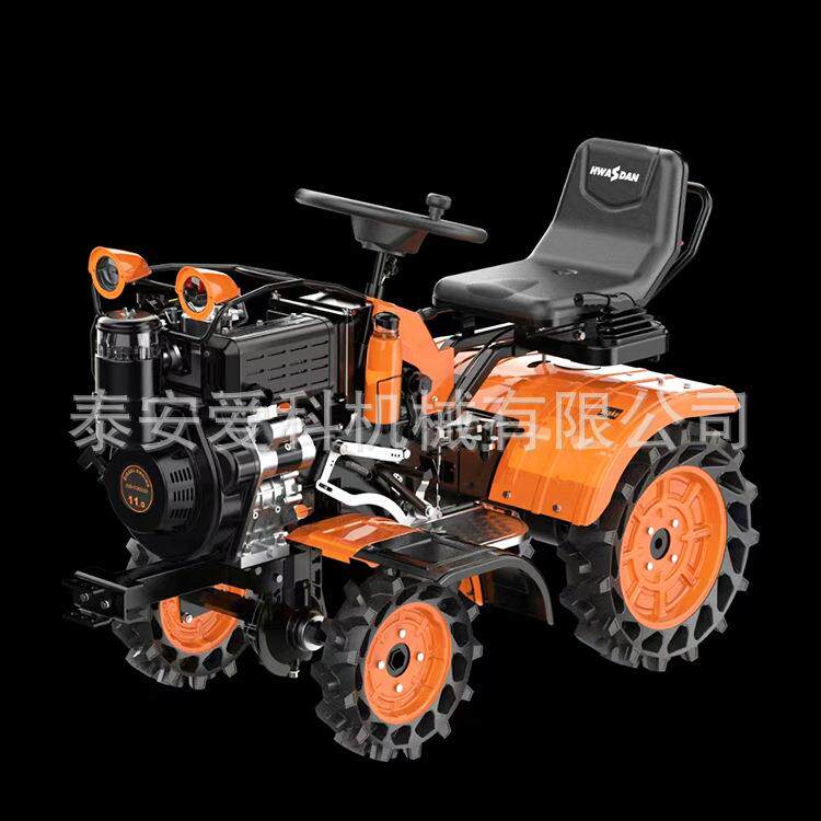 乘坐式微耕机开荒小块地丘陵大棚果园旋耕机旋耕松土195风冷柴油