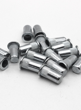 螺3PNH04不锈平头竖纹盲孔拉铆母 圆柱封闭防水拉4铆螺母MM5M6-M1