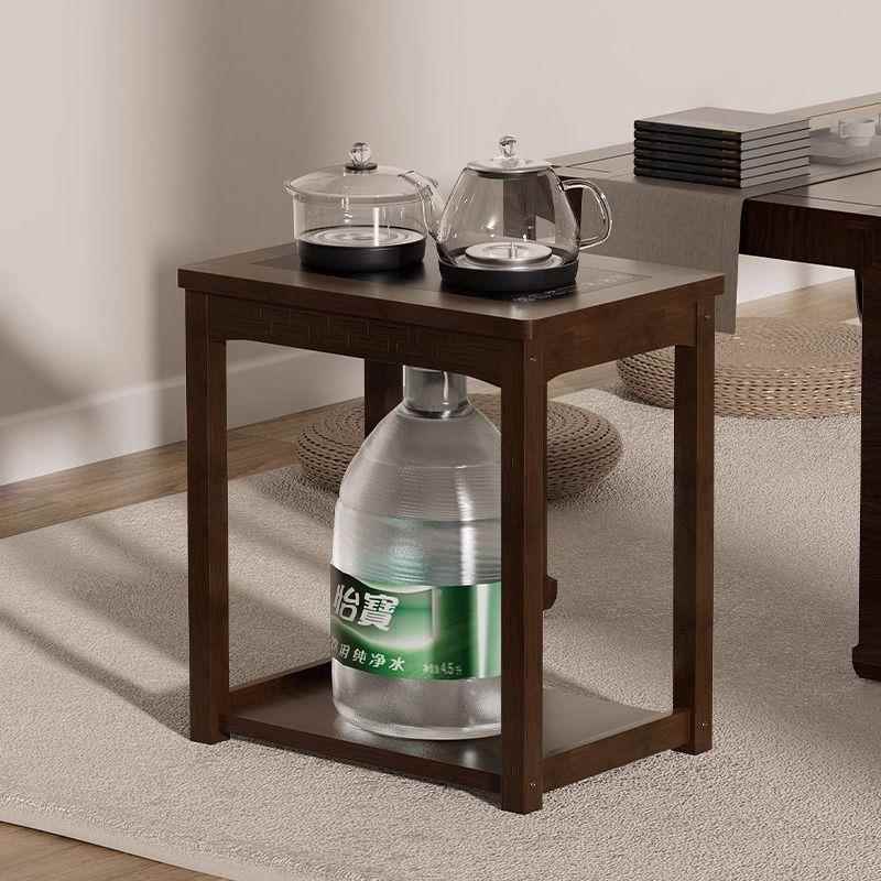 小茶台家用茶桌边柜烧茶吧几几烧水壶侧一体置桶水无品牌/架茶水