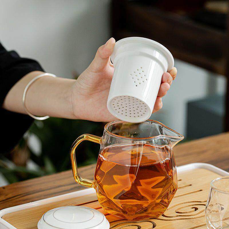 加厚玻璃耐高温陶瓷内胆不锈钢过滤茶壶泡茶壶单壶茶具花茶壶套装
