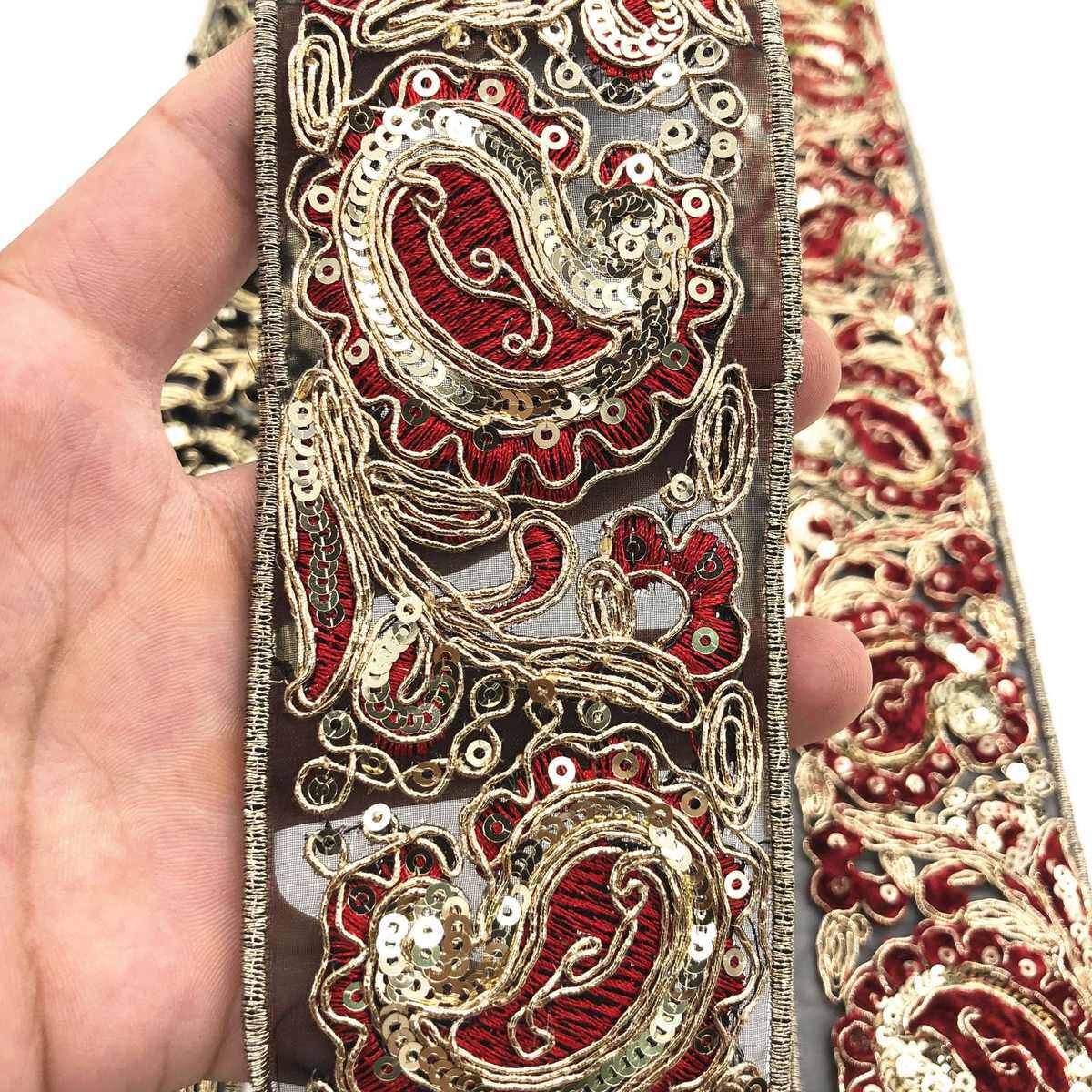 厂家现货股线花边 腰果刺绣鞋材箱包花边 服装辅料亮片绣花带,居家布艺,花边,淘宝优惠券,粉丝福利购,淘宝优惠卷