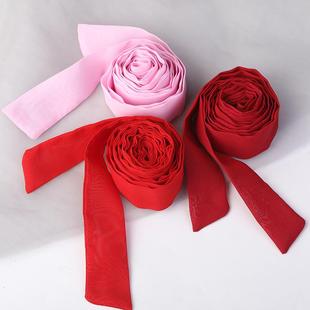 飘带古风发带丝带头绳古代汉服头饰扎头发花木兰丝巾发圈红色发饰