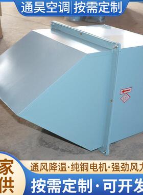 大功率金属防雨罩工业通风排风机工业厂房防爆低噪声WEX边墙风机