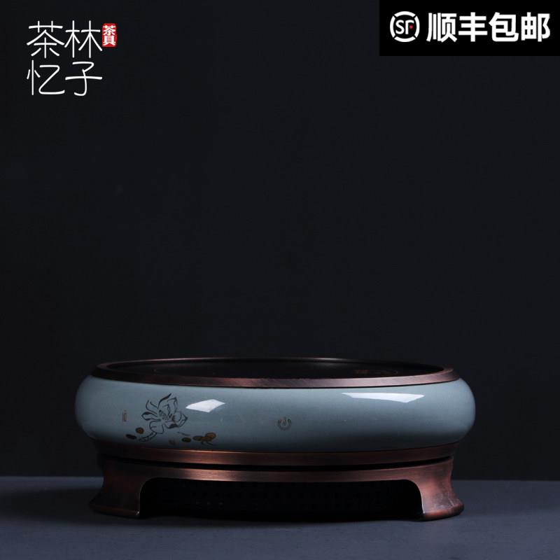 炉优优陶瓷触控屏幕黑晶炉覆古中国风泡茶炉多点触控静音煮水煮茶