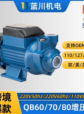 【折扣价】QB60旋涡水泵0.5hp110V/220V自动增压泵井水自吸水泵太