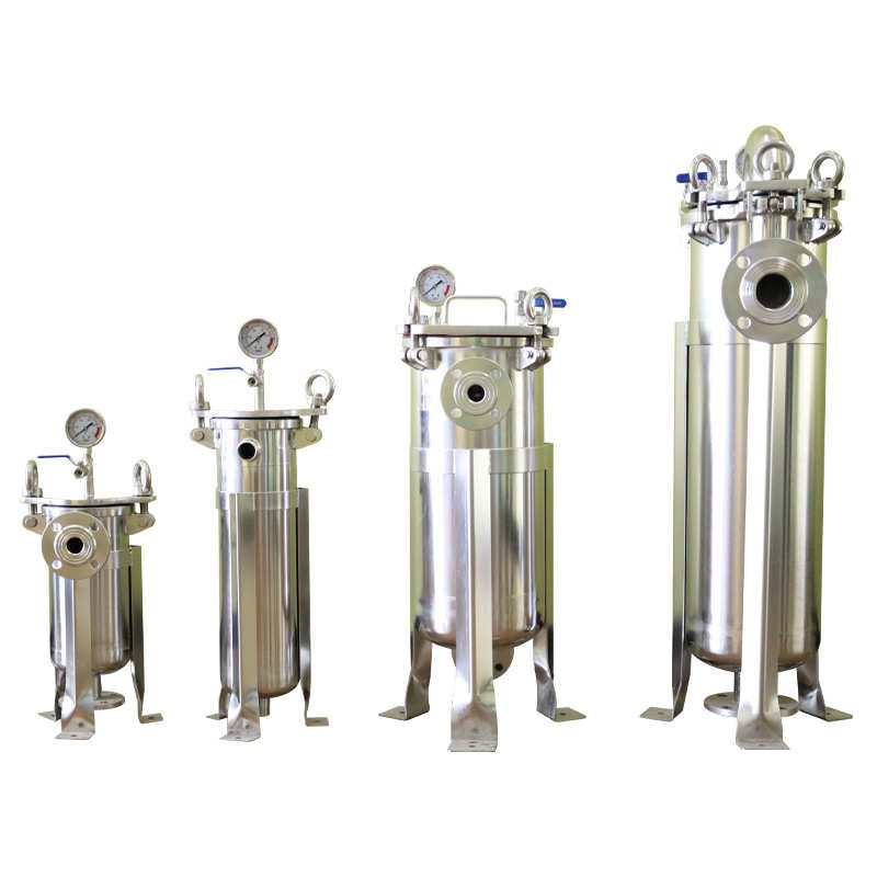 专业过滤器顶入式袋式工业循环水处理不锈钢过滤器单袋过滤器厂家