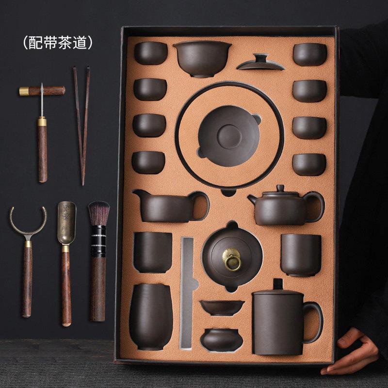 Claska Do私人订制紫砂功夫茶具套组家用紫砂茶壶茶杯茶海礼盒装