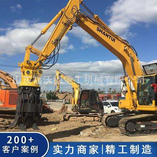 液压旋转抓钢设备固定式重力挖掘机抓木器多功能大型挖机机械爪