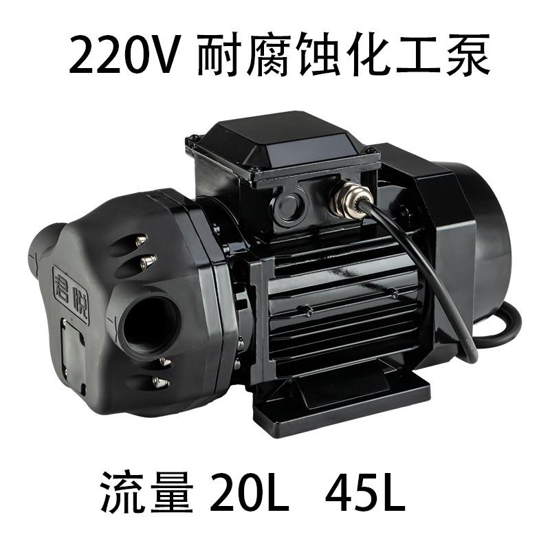 220V耐腐蚀化工泵污水处理泵冷却液自吸泵大流量45L耐酸碱隔膜泵