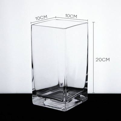方缸加厚方形桌面玻璃鱼缸水培花瓶长方形一体高透亮斗鱼观赏性