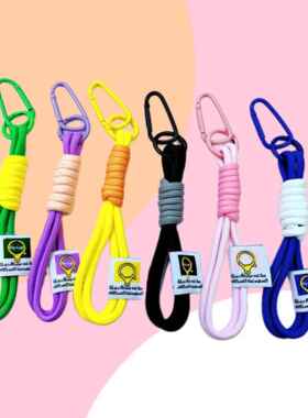 户外背包钥匙扣尼龙编织绳男女登山扣包手机壳挂件水杯织带手机绳