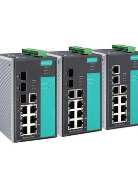 MOXA 7+3G 端口千兆网管型工业以太网交换机EDS-510A-3GT