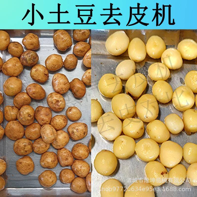 全自动大小土豆去皮机多功能黄桃葡萄剥皮机大型商用红薯脱皮机