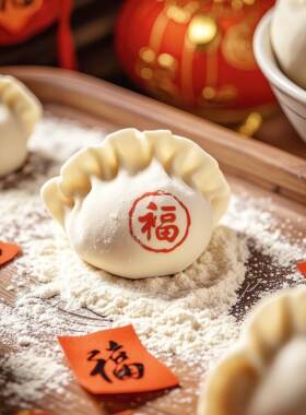 高质量饺子印章福饺！饺子印章福字食品级diy模具福禄寿喜家用新