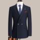 款 秋冬新男士 西双排扣轻奢商休闲职业婚礼婚庆装 L西务服套装 1103