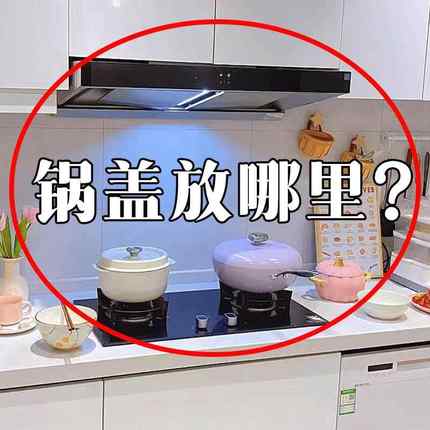 锅盖放哪里？吸盘锅盖架放置器免打孔壁挂厨房置物架多功能菜板架
