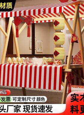 集市摊位展示架移动可折叠定制户外棚实木促销花车网红夜市摆摊桌