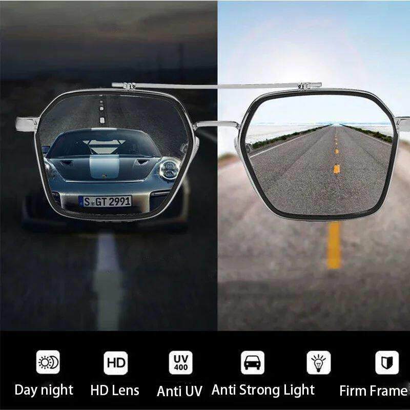Photochromic Sunglasses for Women/Men Metal Frame UV400 Fash图片