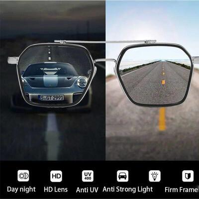 Photochromic Sunglasses for Women/Men Metal Frame UV400 Fash