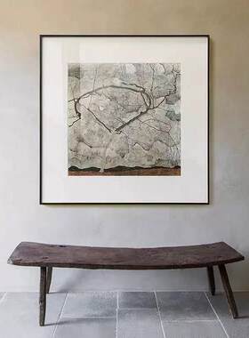 席勒 秋树 现代抽象风景艺术装饰画客厅书房玄关过道壁画餐厅墙画