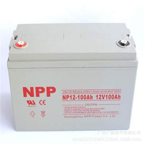 耐普（NPP)蓄电池NP100-12 np12-100铅酸储能型电池 机房后备电池