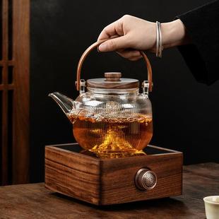 电陶煮cp 家用泡茶茶壶炉小型水壶煮茶器炉 214玻茶茶壶玻璃具套装