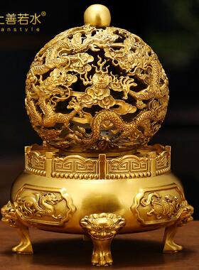 全铜九转干 干坤鼎摆件 九龙鼎家居装饰店铺开 业乔迁家居装饰工