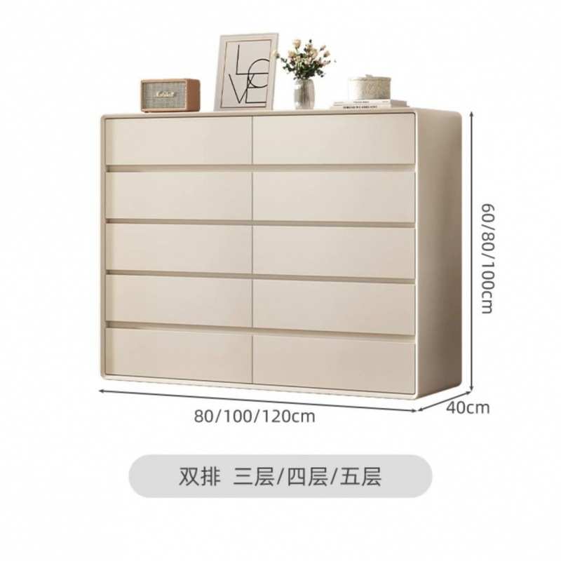 轻奢全实木卧室奶油风五斗柜客厅八斗现代简约抽屉式多层收纳柜