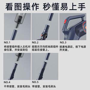 韩夫人吸尘器家用小型大功率大吸力多功能手推式床上除螨拖地一体