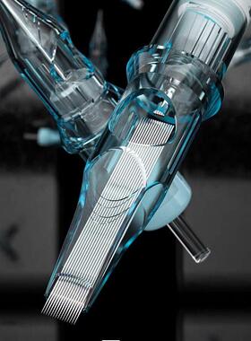 小蓝针ULTRA纹身一体针排针10支装常规锥度卡扣夏安短针多型号