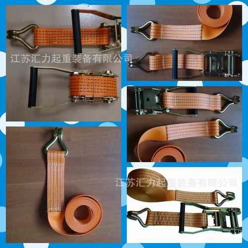 汽车拉紧器10m5t 收紧器50mm*8m货物捆绑器 捆绑带长度按需制作