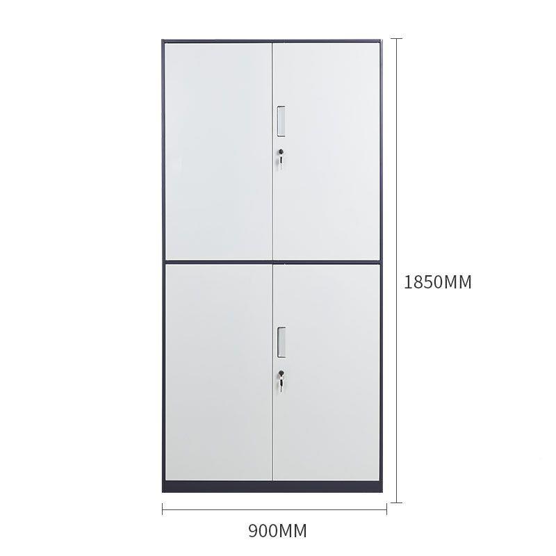 钢制办公室拆装柜边文件铁皮资柜套1904窄色料窄边档案柜通双节储