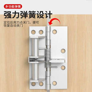 厂家 隐形门自闭合页90度定位铰链自动关门闭门器木门弹簧合页