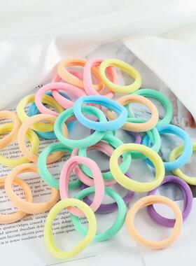 100Pcs/Set Women Basic Elastic Hair Bands Scrunchie Ponyta