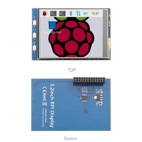 3.2寸树莓派触摸显示屏液晶屏 Raspberry Pi LCD显示器 3B+/4B
